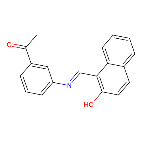 3'-(2-Hydroxy-1-naphthylmethyleneamino)acetophenone structure