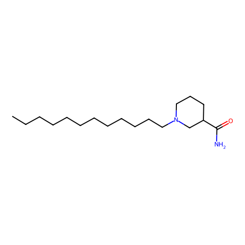 1-Dodecylnipecotamide structure