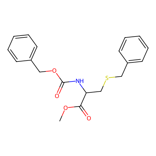 N-苄氧羰基-S-苄基半胱氨酸甲酯 structure