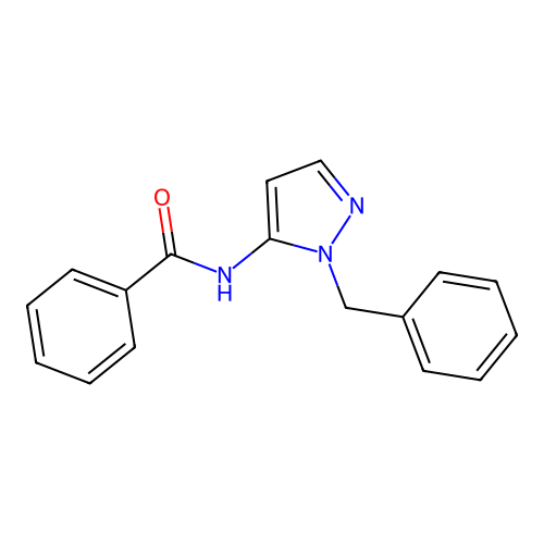 N-(1-benzyl-1H-pyrazol-5-yl)benzamide structure