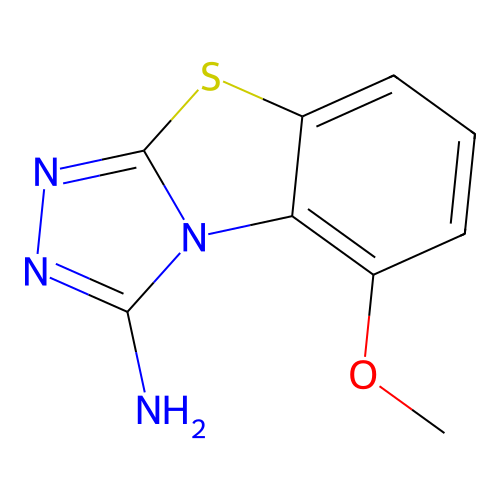 5-Methoxy-1,2,4-triazolo[3,4-b]benzothiazol-3-amine structure