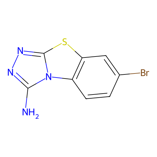 7-Bromo[1,2,4]triazolo[3,4-b][1,3]benzothiazol-3-amine structure
