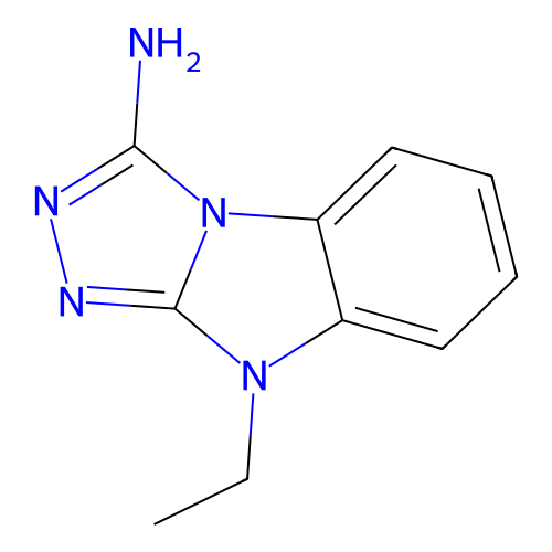 9-Ethyl-9H-1,2,4-triazolo[4,3-a]benzimidazol-3-amine structure