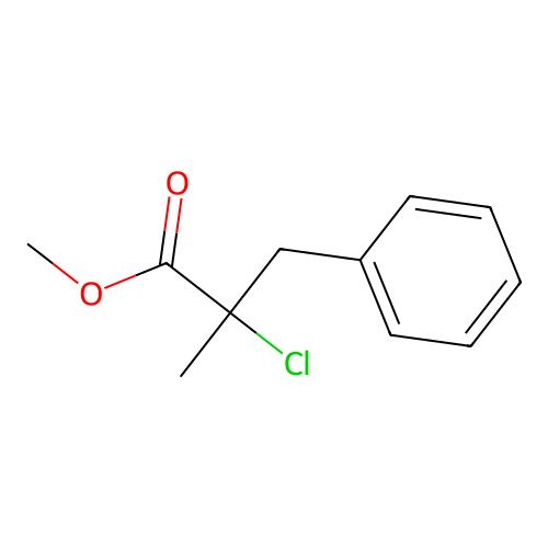 Methyl 2-chloro-2-methyl-3-phenylpropanoate structure