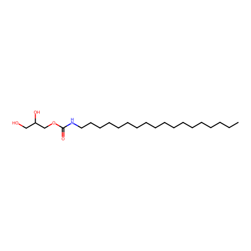 2,3-Dihydroxypropyl octadecylcarbamate structure