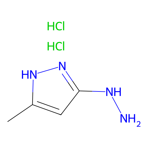 1,2-dihydro-5-methyl-3H-pyrazol-3-one hydrazone dihydrochloride structure
