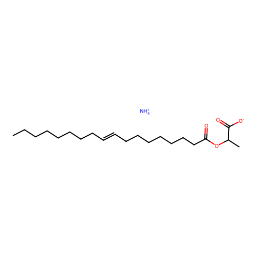 Ammonium 1-carboxylatoethyl oleate, EINECS 304-969-3, 94313-71-0 structure