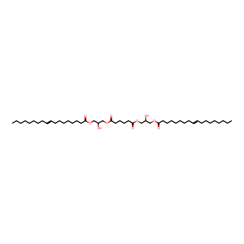 Bis{2-hydroxy-3-[(octadec-9-enoyl)oxy]propyl} hexanedioate structure