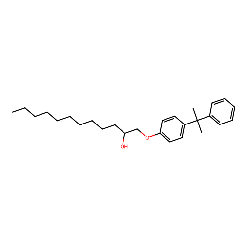 1-[4-(1-Methyl-1-phenylethyl)phenoxy]dodecan-2-OL structure