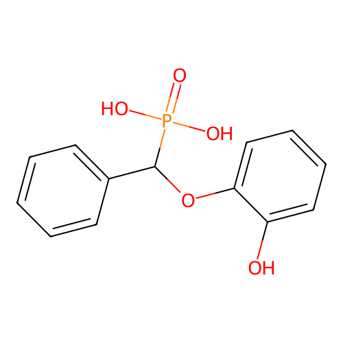 Phosphonic acid, [(2-hydroxyphenoxy)phenylmethyl]- structure