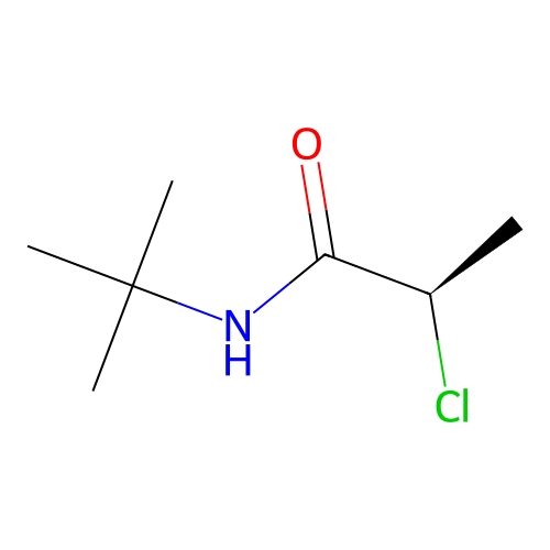 (2R)-N-tert-butyl-2-chloropropanamide structure