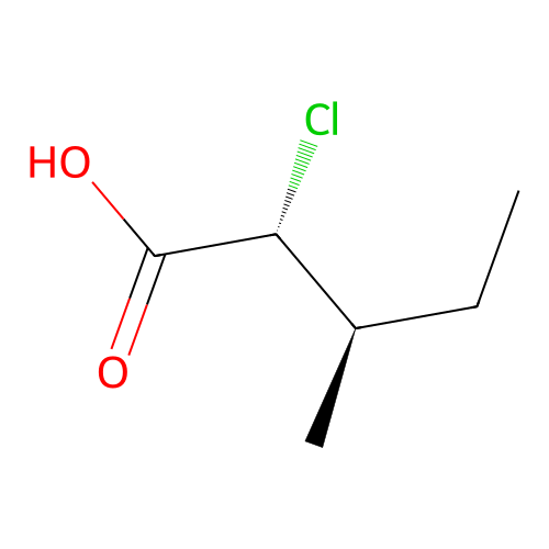 Pentanoic acid, 2-chloro-3-methyl-, (R-(R*,R*))- structure