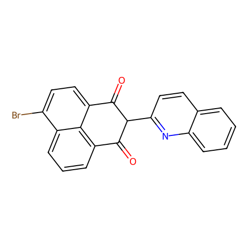 1H-Phenalene-1,3(2H)-dione, 6-bromo-2-(2-quinolinyl)- structure