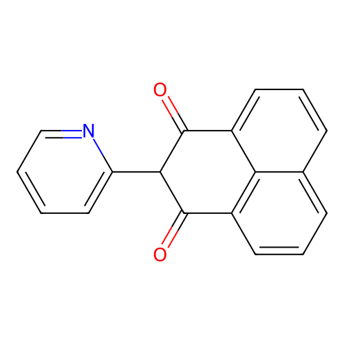 1H-Phenalene-1,3(2H)-dione, 2-(2-pyridinyl)- structure