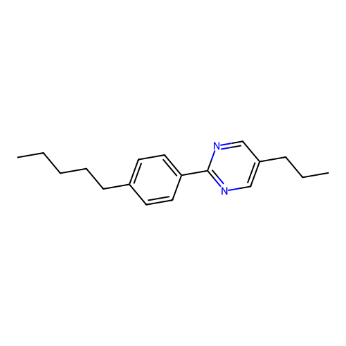 Pyrimidine, 2-(4-pentylphenyl)-5-propyl- structure
