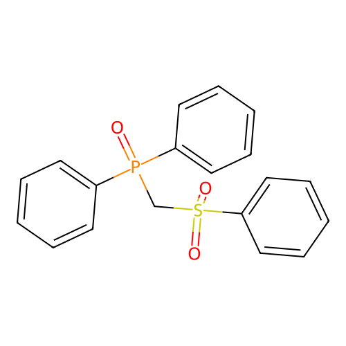 Diphenyl((phenylsulfonyl)methyl)phosphine oxide structure