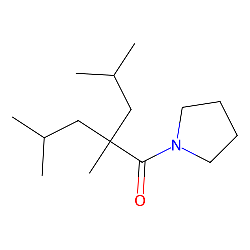 1-(2,4-Dimethyl-2-(isobutyl)-1-oxopentyl)pyrrolidine structure