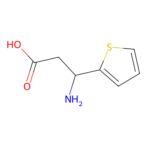 3-Amino-3-(thiophen-2-yl)propanoic acid structure