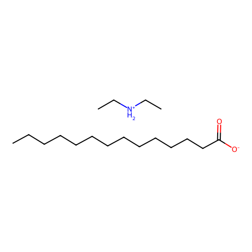Diethylazanium;tetradecanoate structure