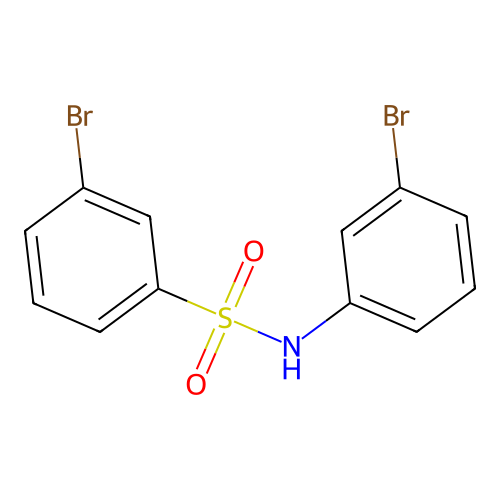 3-bromo-N-(3-bromophenyl)benzenesulfonamide structure