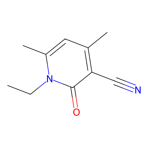 1-Ethyl-4,6-dimethyl-2-oxo-1,2-dihydropyridine-3-carbonitrile structure