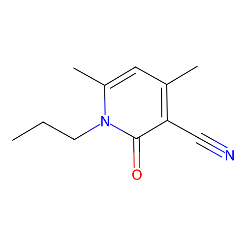 4,6-Dimethyl-2-oxo-1-propyl-1,2-dihydropyridine-3-carbonitrile structure