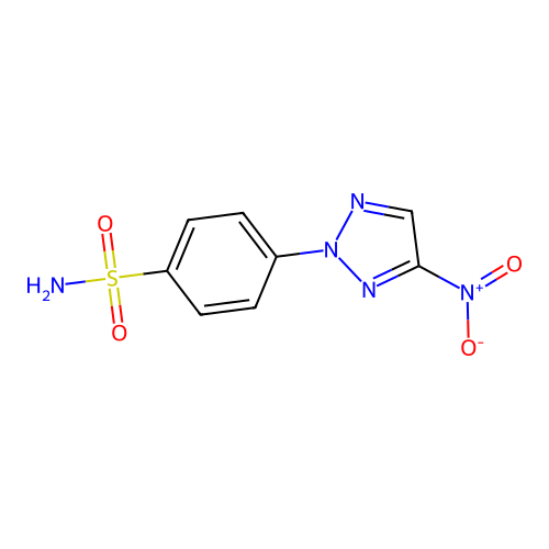 4-(4-Nitro-1,2,3-triazol-2-yl)benzenesulfonamide structure
