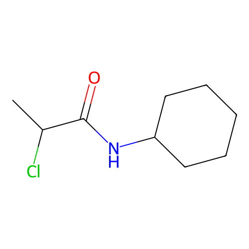 2-chloro-N-cyclohexylpropanamide structure