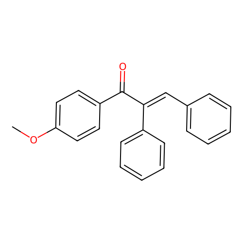 2-Propen-1-one, 1-(4-methoxyphenyl)-2,3-diphenyl-, (E)- structure