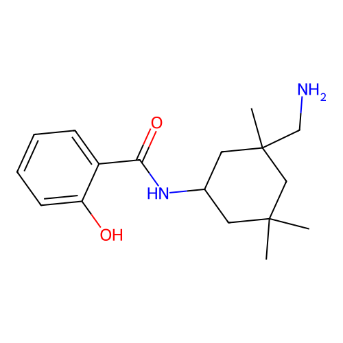 N-(3-(Aminomethyl)-3,5,5-trimethylcyclohexyl)salicylamide structure