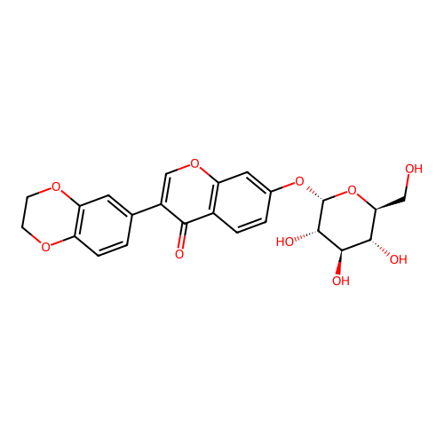 Rhapontigenin 3'-O-glucoside structure