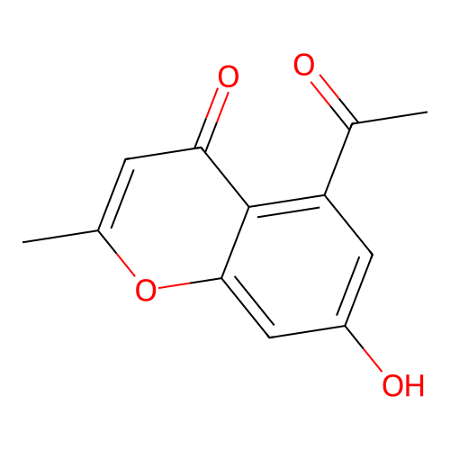 4H-1-Benzopyran-4-one, 5-acetyl-7-hydroxy-2-methyl- structure