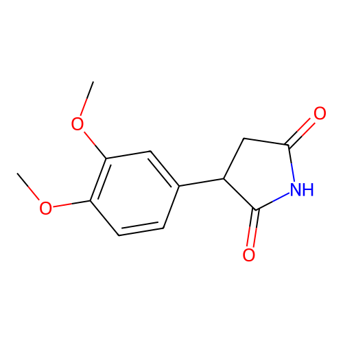 3-(3,4-Dimethoxyphenyl)pyrrolidine-2,5-dione structure
