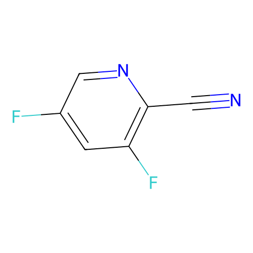2-Cyano-3,5-difluoropyridine structure