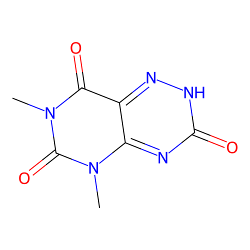 1,3-Dimethyl-7-hydroxy-6-azalumazin structure