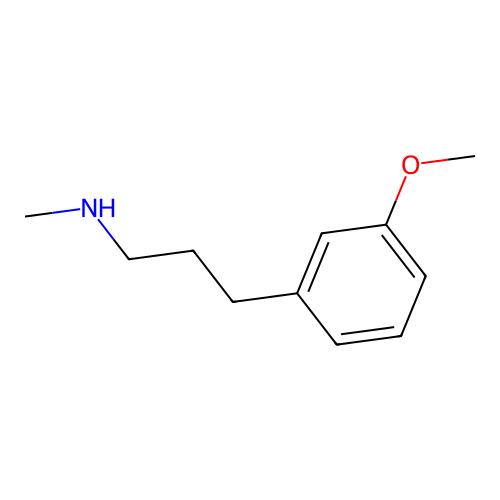 3-Methoxy-N-methyl-benzenepropanamine structure