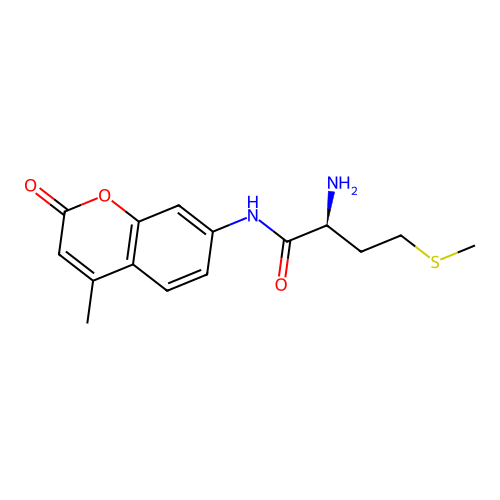 (2S)-2-amino-N-(4-methyl-2-oxochromen-7-yl)-4-methylsulfanylbutanamide structure
