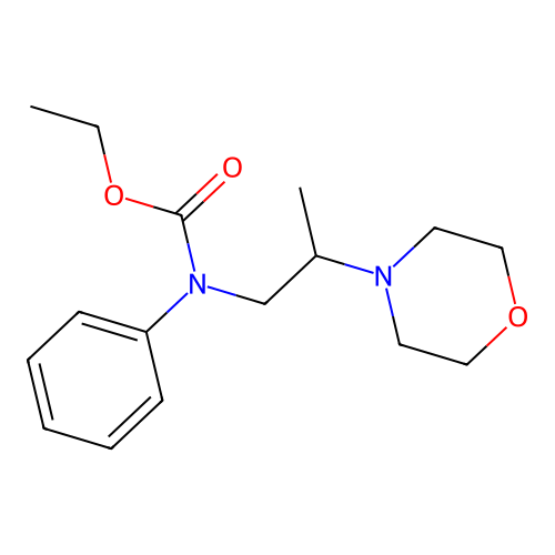 Carbanilic acid, N-(2-morpholinopropyl)-, ethyl ester structure