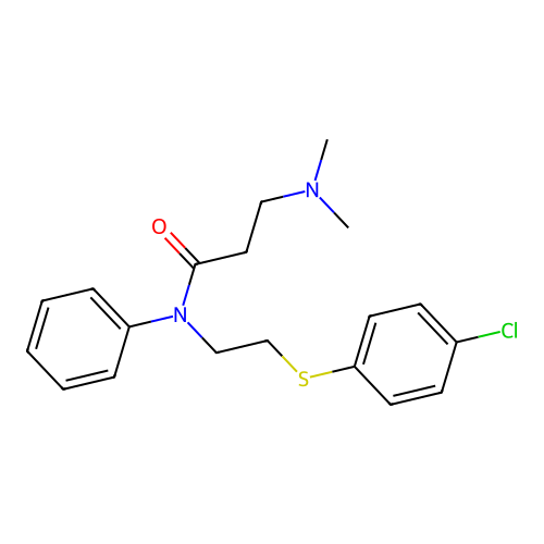 Propionanilide, N-(2-((p-chlorophenyl)thio)ethyl)-3-(dimethylamino)- structure
