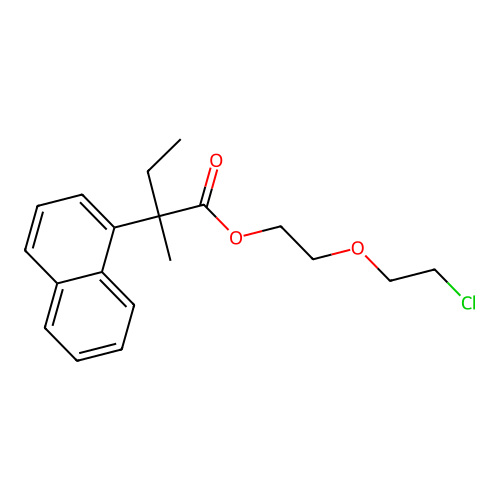 2-(2-Chloroethoxy)ethyl 2-methyl-2-naphthalen-1-ylbutanoate structure
