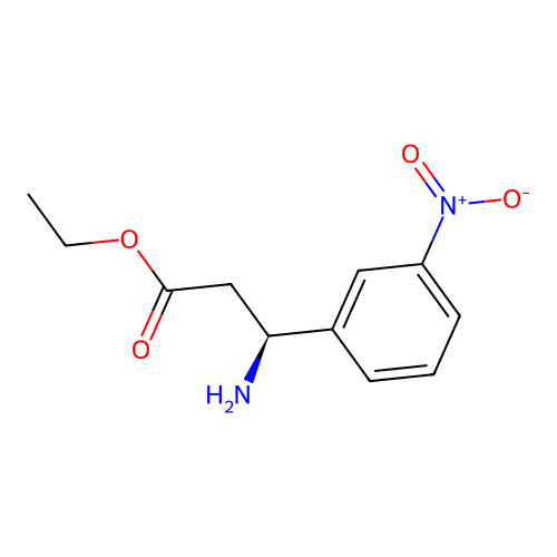 ethyl (3S)-3-amino-3-(3-nitrophenyl)propanoate structure
