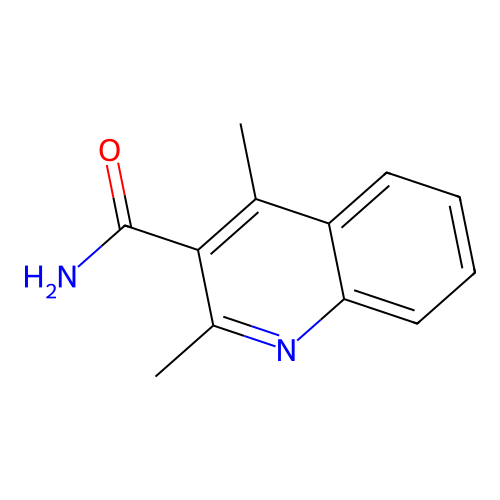 2,4-Dimethyl-quinoline-3-carboxylic acid amide structure