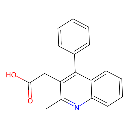2-(2-Methyl-4-phenylquinolin-3-yl)acetic acid structure
