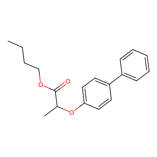 Butyl 2-[([1,1'-biphenyl]-4-yl)oxy]propanoate structure