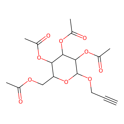 (3,4,5-Triacetyloxy-6-prop-2-ynoxyoxan-2-yl)methyl acetate structure