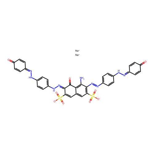 C34H25N9O9S2.2Na structure