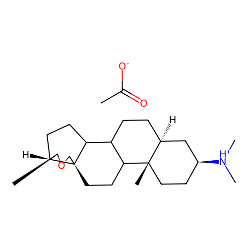 ((5alpha)-18,20(R)-Epoxypregnan-3beta-yl)dimethylammonium acetate structure