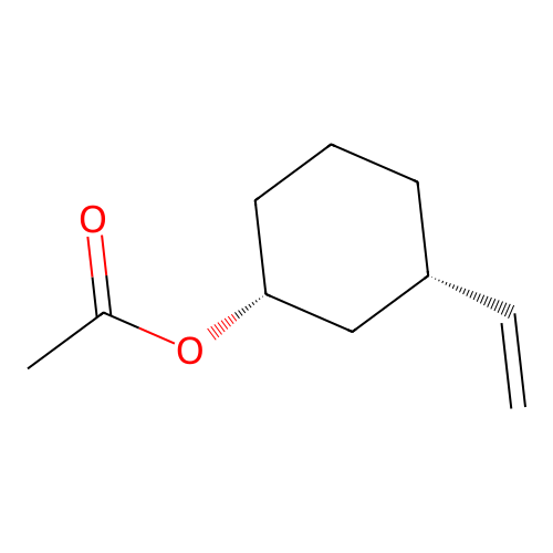 cis-3-Vinylcyclohexyl acetate structure