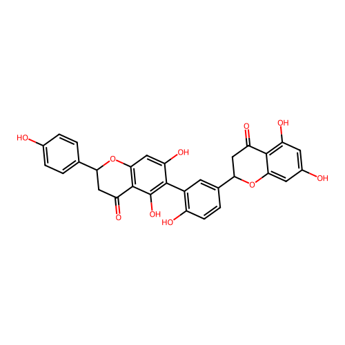 Flavone derivative structure