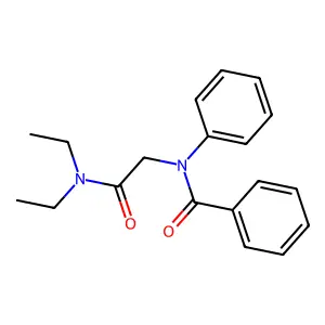 Benzanilide, N-((diethylcarbamoyl)methyl)- structure